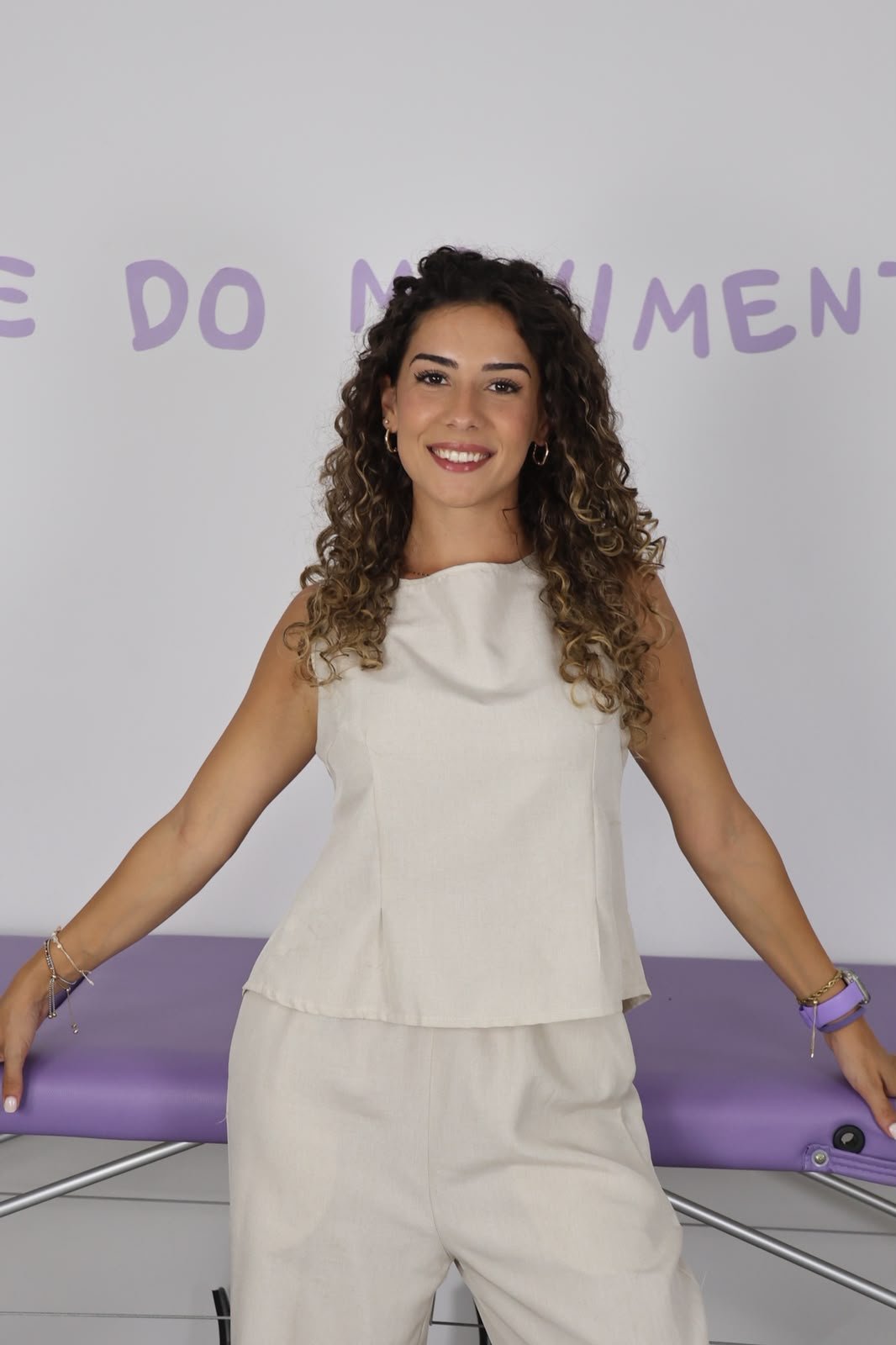 Margarida Pereira no seu espaço de tratamento